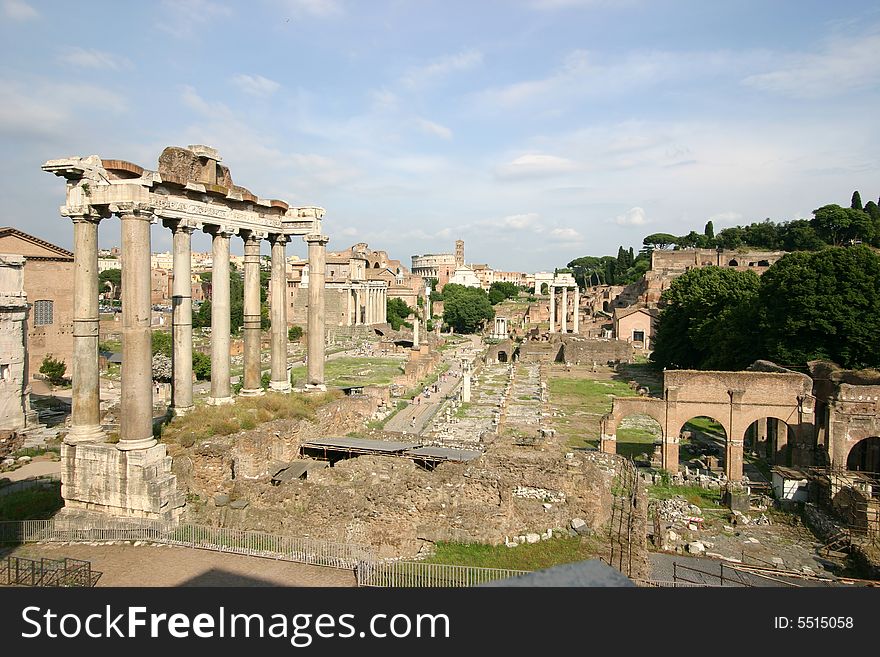 Roman Forum panoramic view