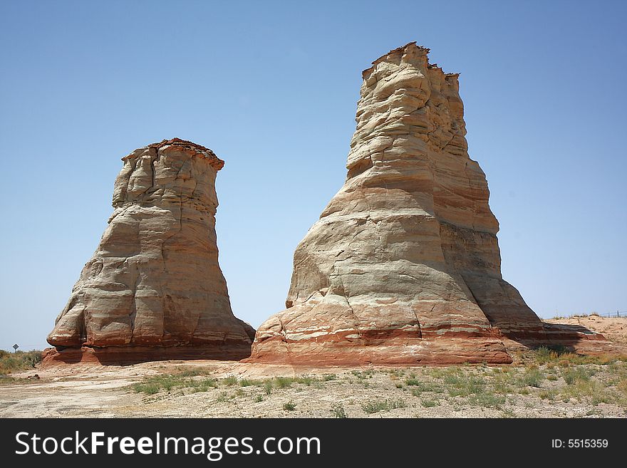 View of the Stone Elephant's Feet, Arizona