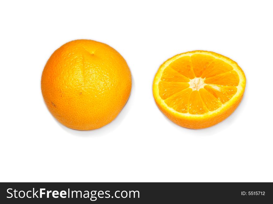 A two sweet, nice oranges