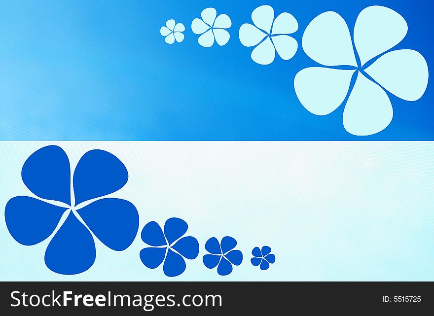Background Flower Blue