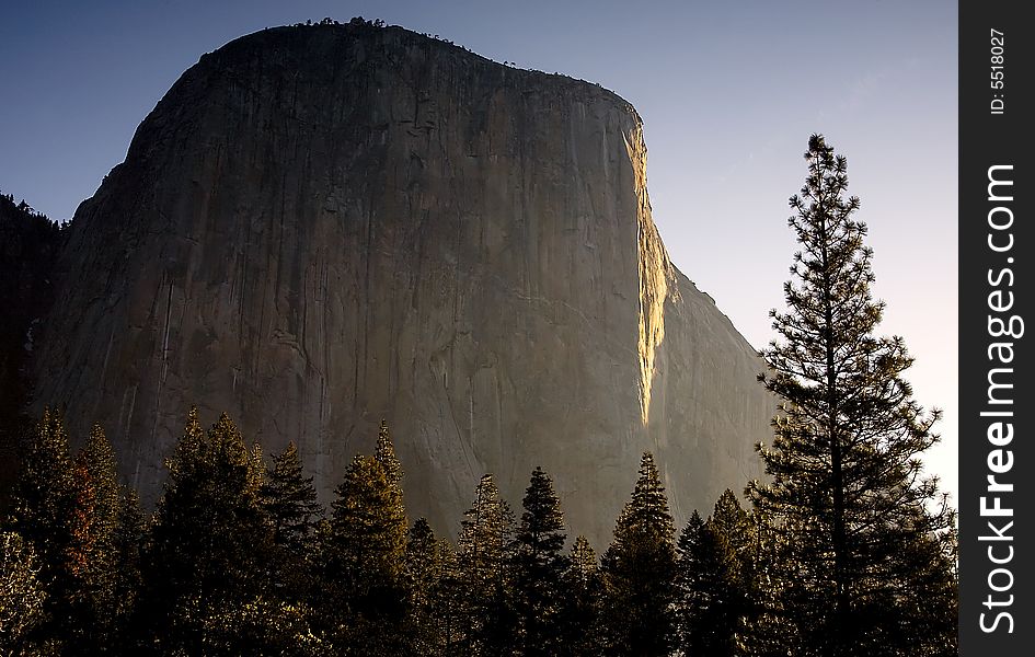 This is an image of El Capitan at sunrise. This is an image of El Capitan at sunrise.