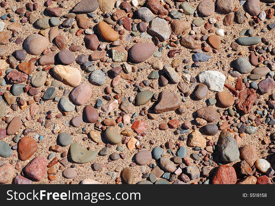 Rocks on a beach for texture or background. Rocks on a beach for texture or background