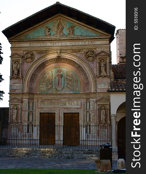 This is a church situated in Perugia, umbria. This is a church situated in Perugia, umbria