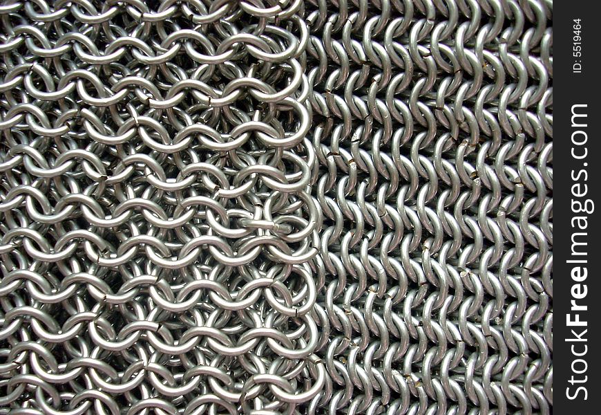 Two Different Patterns Of Antique Chain Mail