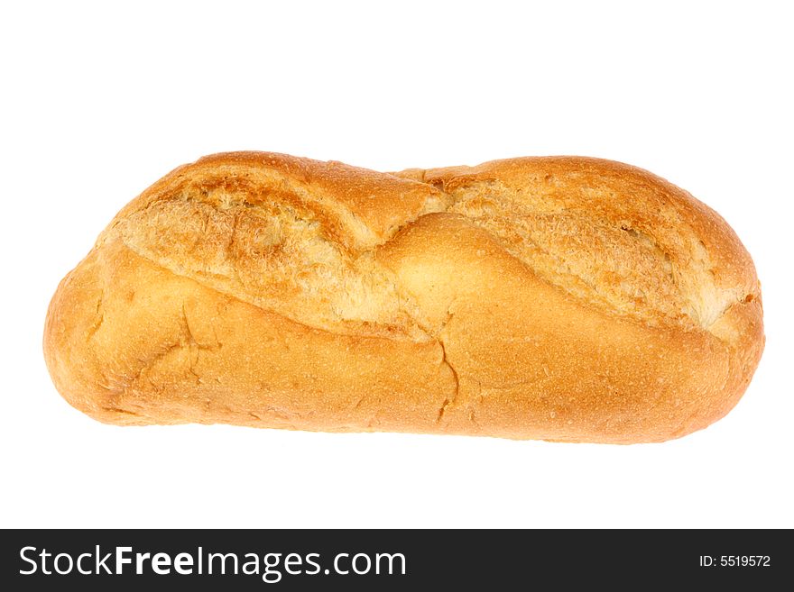 Baguette on a white background. Baguette on a white background.