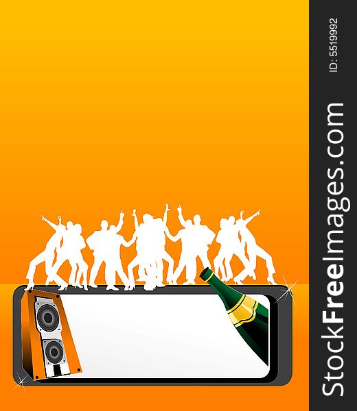 Crowd dancing on beats abstract background. Crowd dancing on beats abstract background