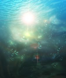 Abstract Underwater Royalty Free Stock Image
