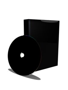 Black Box And Black CD Royalty Free Stock Image