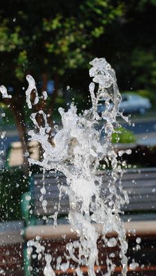 Water Of A Fountain. Royalty Free Stock Image