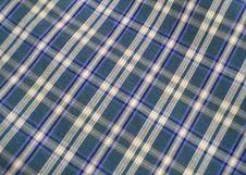 Checkered Fabric Close Up. Royalty Free Stock Photography