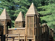Playground Buildings Stock Photo