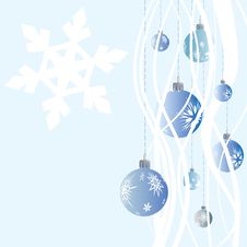 Winter Christmas Balls With Snowflakes Royalty Free Stock Images Winter Christmas Balls With Snowflakes Royalty Free Stock Images