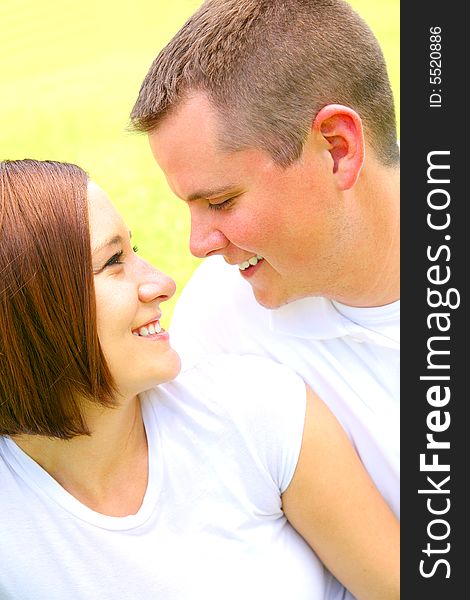 Happy caucasian couple in love, portrait outdoor. Happy caucasian couple in love, portrait outdoor