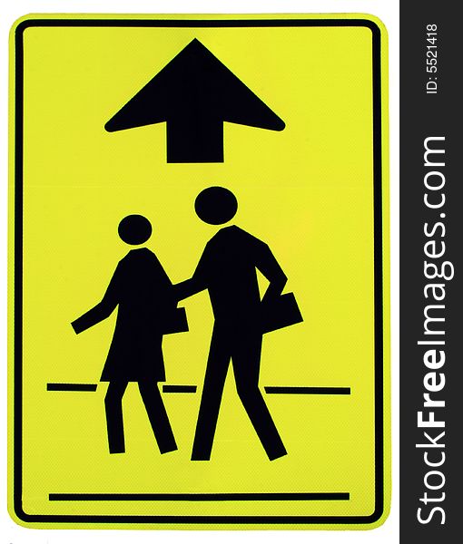 Children's school crossing is ahead. Children's school crossing is ahead.