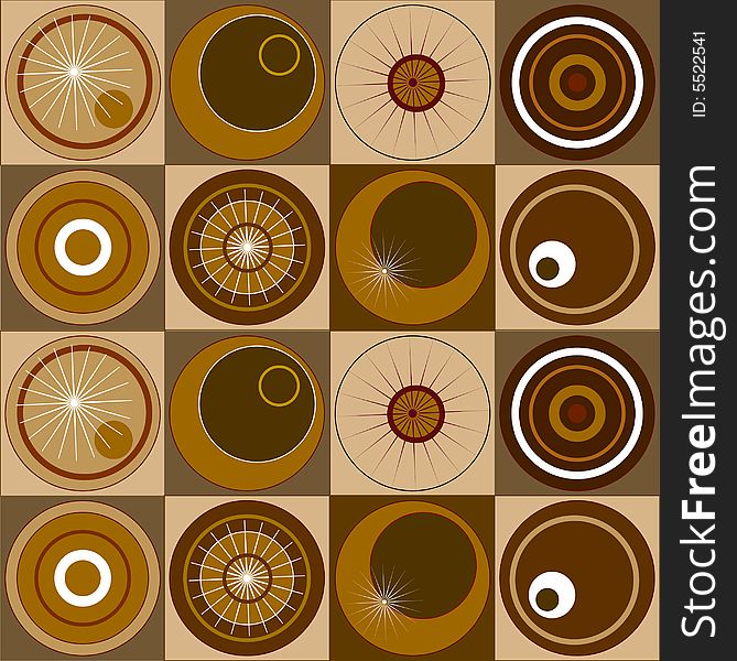 Seamless tile with circle designs on it. Seamless tile with circle designs on it.