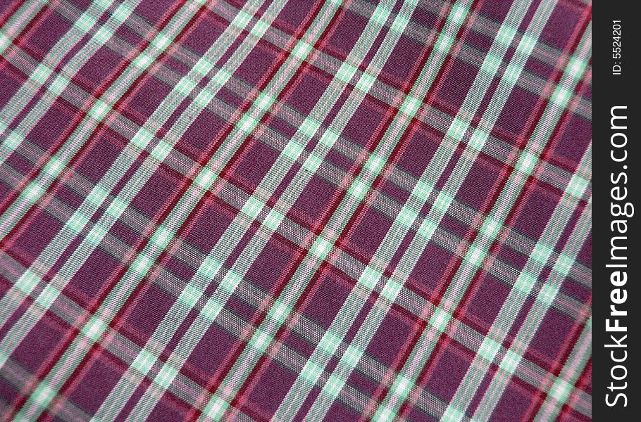 Checkered Fabric Close Up.