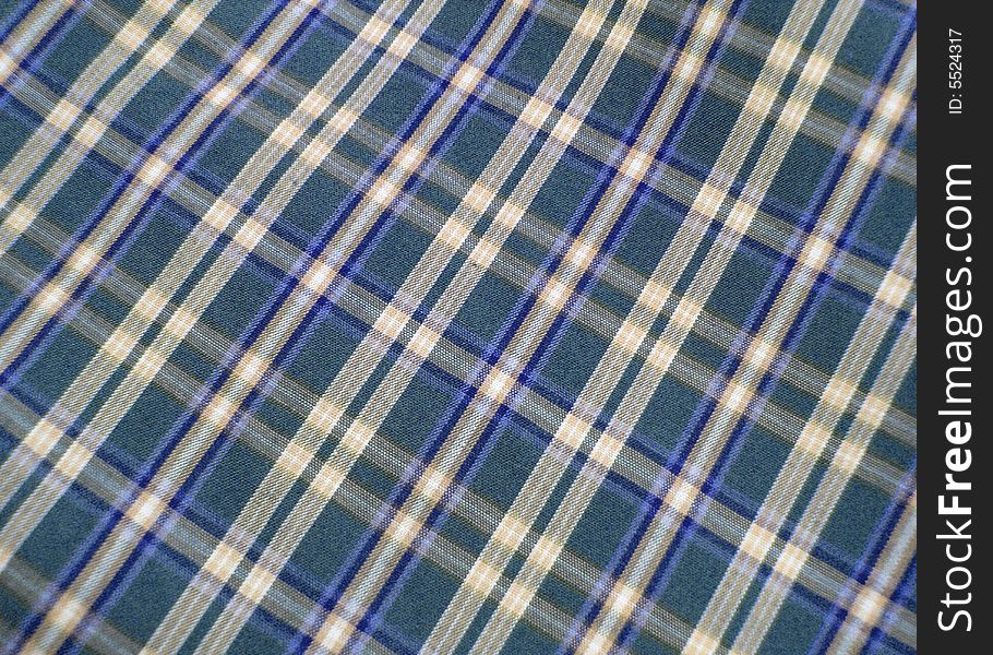 Checkered fabric close up.