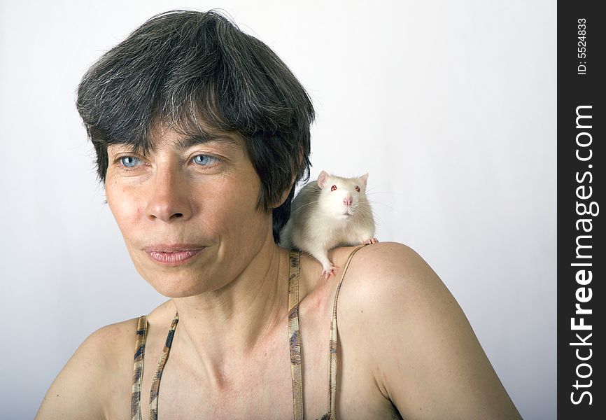 Woman With Rat