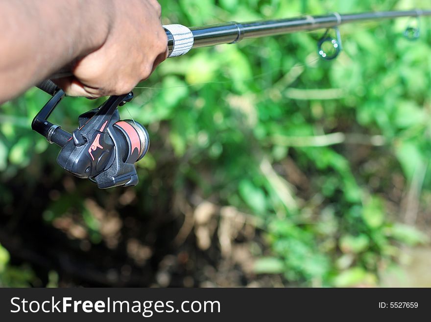 Fishing, outdoor nature hobby activity