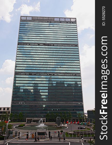 The United Nation Headquarter Plaza in New York City
