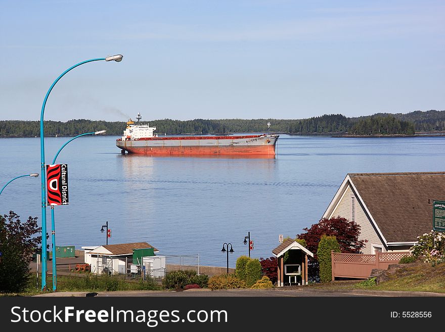 Cargo ship in prince rupert