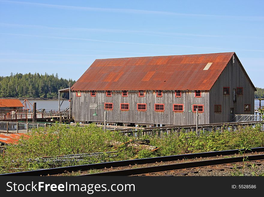 Historic cannery museum on the northwest coast near prince rupert, canada
