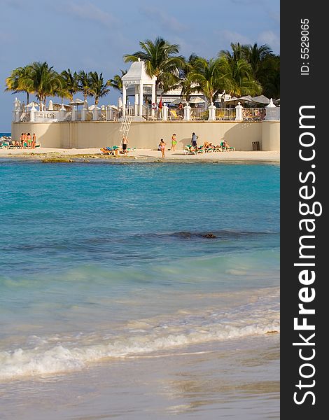 Tropical vacation destination - caribbean beach