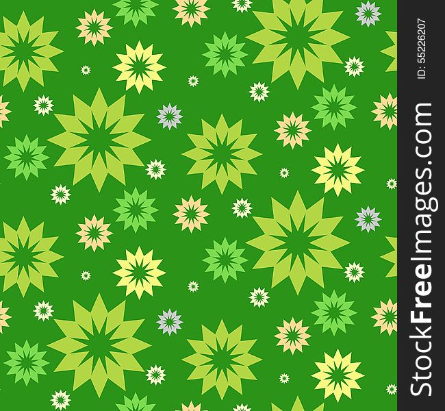 Seamless Pattern With Flowers