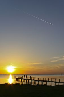 Airplane Over The Sea Royalty Free Stock Photos Airplane Over The Sea Royalty Free Stock Photos