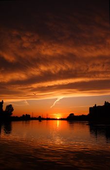 Sunset In Oradea Stock Photo Sunset In Oradea Stock Photo