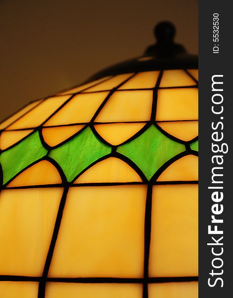 Stained Glass Lamp Close-up