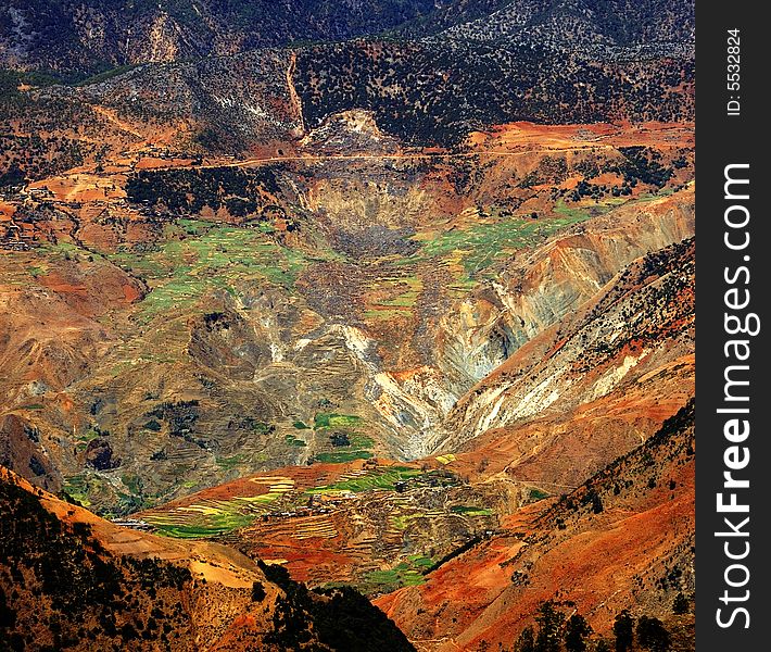 Only red soil area in the Yunnan-Guizhou Plateau China