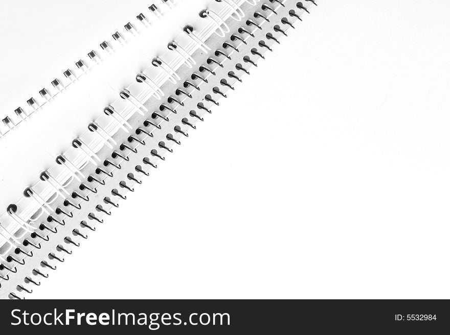 Notebooks isolated on white background