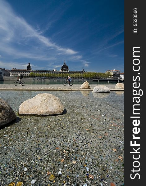 Rhone River Bank View