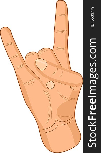 Punk male hand. Vector illustration. Punk male hand. Vector illustration.