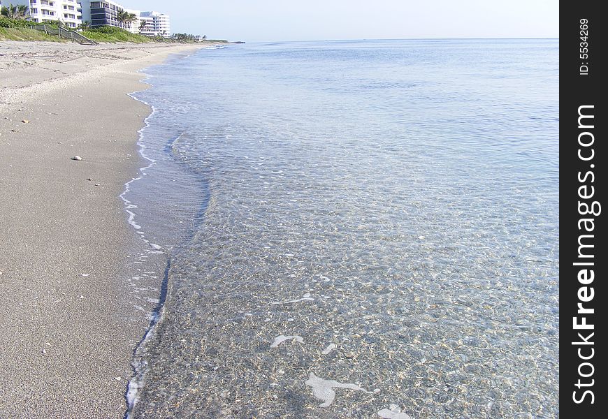Crystal clear calm waters of the Atlantic lapping at your feet. Crystal clear calm waters of the Atlantic lapping at your feet.