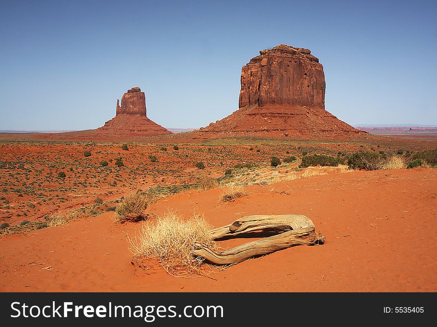 View of the Monument Valley NP, Arizona