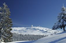 Snowy Mountain Royalty Free Stock Photography Snowy Mountain Royalty Free Stock Photography
