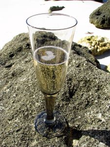 Champagne On The Rocks Stock Photos Champagne On The Rocks Stock Photos