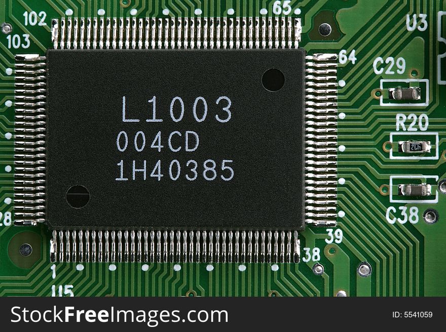 Extreme close up of an integrated circuit. Extreme close up of an integrated circuit