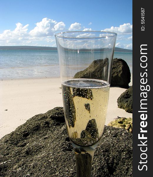 Champagne At Beach