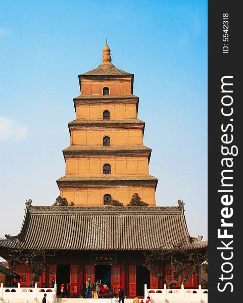 Nice old pagoda tower in china
