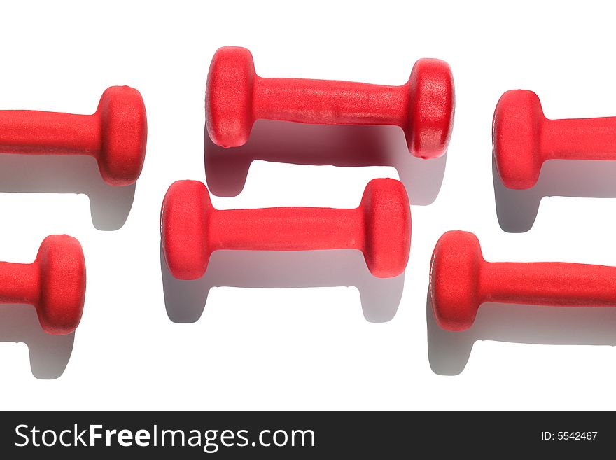 Red Dumb Bells