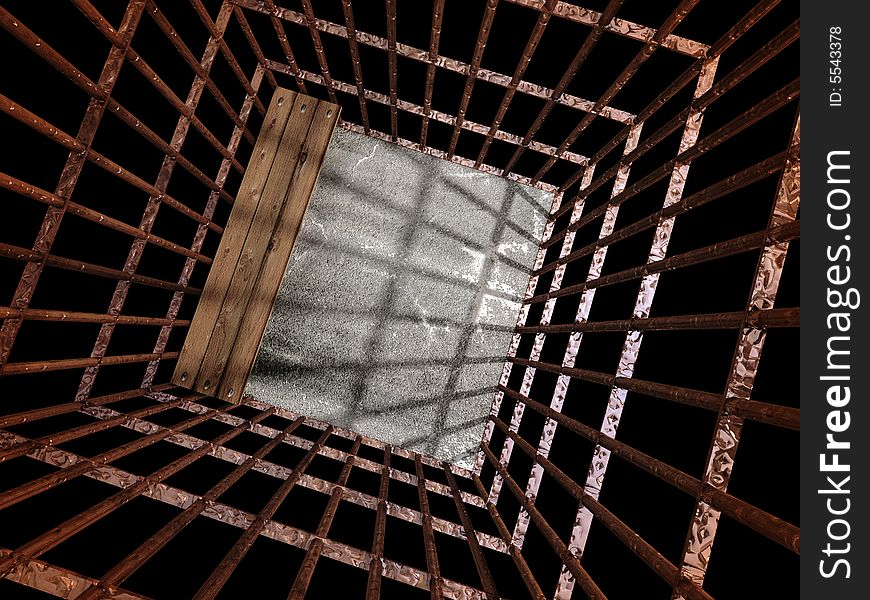 Image 3d of metal jail