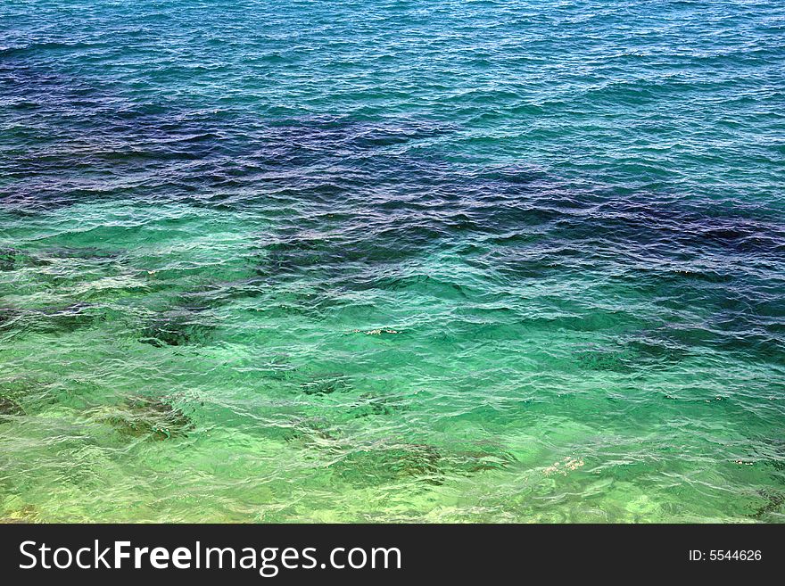 Seascape of blue mediterranean sea, Sicily, Italy. Seascape of blue mediterranean sea, Sicily, Italy