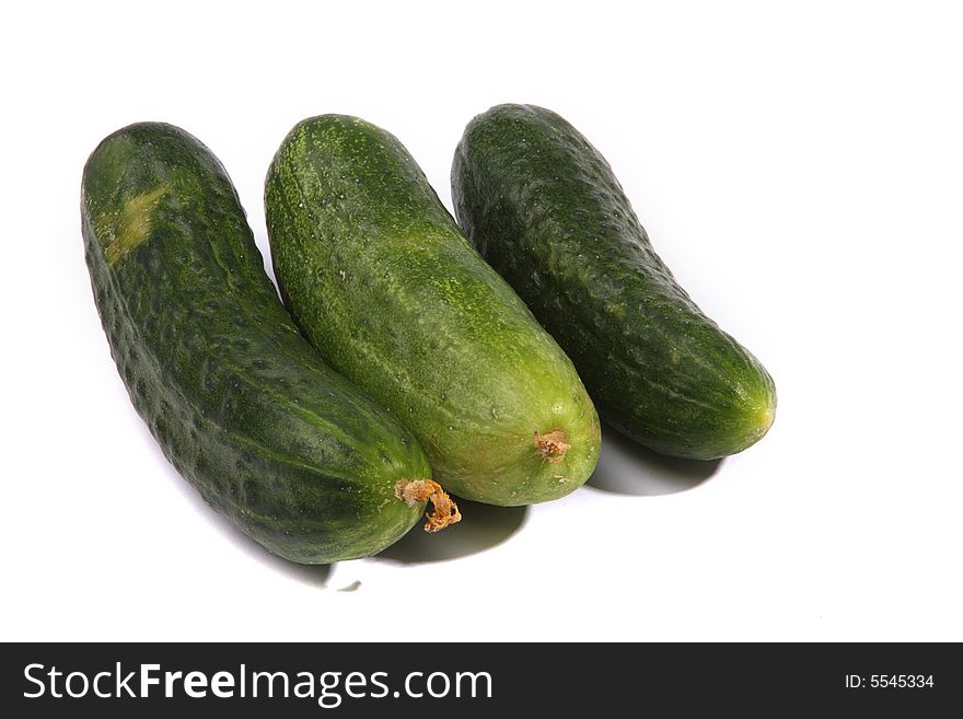 Cucumbers Isolated