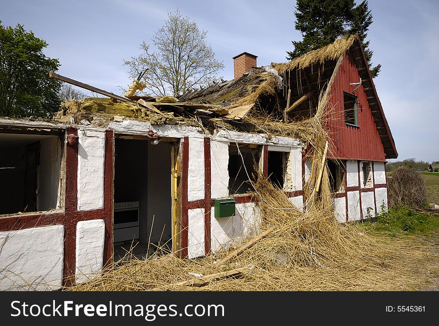 A very old abandoned house in ruin