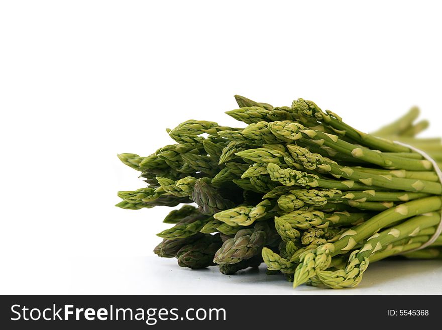 Asparagus isolated on white background