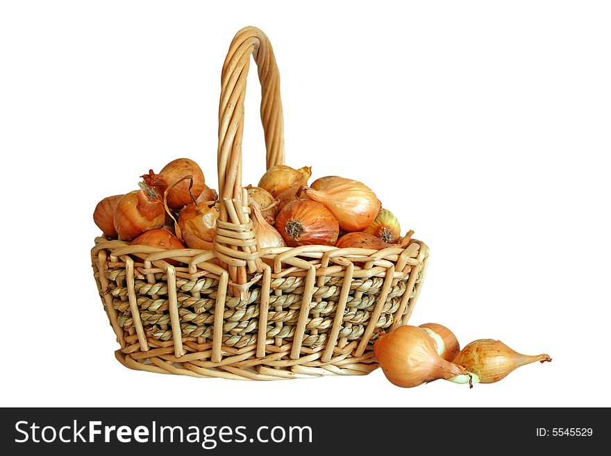 Yellow onions isolated with white background. Yellow onions isolated with white background