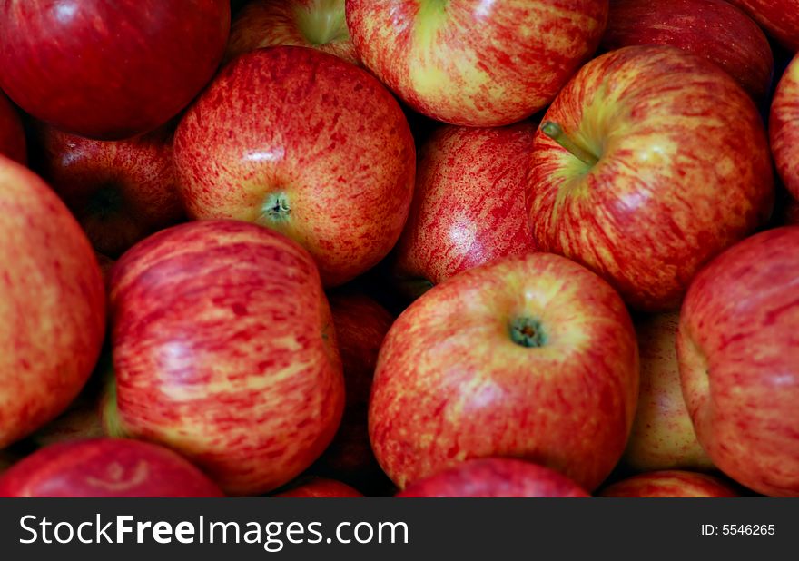 Group of beautiful bright red fresh apples. Group of beautiful bright red fresh apples